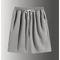 thumbnail image 2 of Cavosen Mens Shorts Athletic Casual Drawstring Elastic Waistband Shorts with Pocket Solid Breathable Lightweight Shorts Summer Trendy Shorts Gray 2XL, 2 of 8
