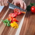 thumbnail image 5 of Swiss Diamond 2-Piece Brown Santoku and Paring Knife Set, Full Tang German Steel Blades, 5 of 7