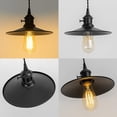 thumbnail image 3 of KAYYELAMP Adjusted Cable J-Type Track Lamp Black Switch Base with Shade Vintage Design Pendant Lighting for Kitchen Dining Room(No Bulb, Track), 3 of 6
