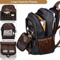 thumbnail image 3 of Mochila Mactso Canvas Travel Laptop de 17.3 pulgadas para hombre y mujer, 3 of 7