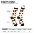 thumbnail image 5 of Yiaed Rose Flowers Print Great elasticity Crew Socks Sports socks for Men and Women, 5 of 5