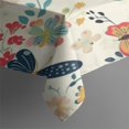 thumbnail image 3 of Pioneer Flower Floral Print Pattern Rectangle Tablecloth 60"x84",Waterproof Polyester Rectangle Table Cloth, Wipeable Spillproof Polyester Tablecloth for Dining, Camping, Indoor and Outdoor, 3 of 5