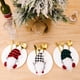 thumbnail image 5 of Cubiertos de Navidad, 6 cuchillos, tenedores, cuchara, bolsa de vajilla bonita, decoración de mesa de cocina para fiesta de cumpleaños de Navidad (D), 5 of 5