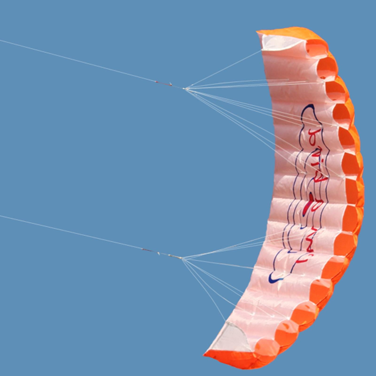 1.4m Dual Line Traction Kite Surfing Kite Parafoil Parachute, Fine Workmanship, Great Durability and Long Serving Time - Orange