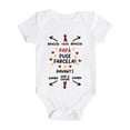 thumbnail image 4 of MEZZALL Boys Girls Short Sleeve Letter Prints Bodysuits One-Pieces Onesie Romper Versatile Toddler Baby Wear 9-12M, 4 of 4