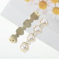 thumbnail image 5 of Ofertas Únicas 1 Par de Encantos para Cordones en Forma de Corazón, Accesorios de Zapato de Perlas Falsas, Tono Dorado Beige, 5 of 5