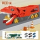 thumbnail image 3 of Camión de dinosaurios de juguete para niños. Se transforma con un circuito de pistas. Transportador de dinosaurios definitivo para la ciudad con 6 vagones. Regalo de cumpleaños para niños de 3 a 8 año, 3 of 5