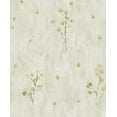 thumbnail image 1 of Floral Tan, Light Green Distressed Flowers Wallpaper Roll, 1 of 2