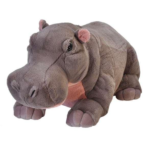 Wild Republic Jumbo Hippo Plush, Giant Stuffed Animal, Plush Toy, Gifts for Kids, 30 Inches