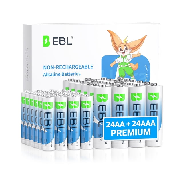 Batería EBL AA AAA 48 Combo Pack 1,5 V de alto rendimiento
