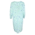 thumbnail image 4 of JEFFRICO Womens Long Sleeve Cotton Blend Nightgowns Pintucked Sleepwear Soft Pajama Dress Nightshirts, 4 of 4