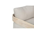 thumbnail image 4 of Paradiso Outdoor Teak Natural Look Swivel Chair - Gray Fabric, 4 of 5