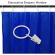 thumbnail image 4 of 40 Pack Curtain Rings with Clips, Drapery Clips with Rings, Hangers Drapes Rings 1.26 Inch Interior Diameter, Fits up to 1 Inch Curtain Rod, White, 4 of 5