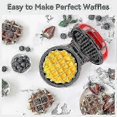 thumbnail image 5 of Mini Waffle Maker Non-Stick Coating, Compact Electric Waffle Iron with Ready Indicator & Safety Features, 5 of 5