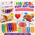 thumbnail image 2 of Popcorn Pen, 3D Magic Popcorn Pens, DIY Puffy Painting Pens for Cards, Crafts, Graffiti Stationery (1Box-6pcs), 2 of 9