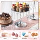 thumbnail image 2 of Juego de soporte de metal para tartas con colgantes de vidrio, elegante expositor de mesa de postre para bodas, fiestas de cumpleaños, baby showers, eventos, soportes de vidrio resistentes para, 2 of 7