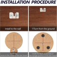 thumbnail image 5 of Dartboard Mounting Bracket, Stainless Steel Wall Bracket Kit with Screws for Hanging Dartboard Holder, 5 of 5