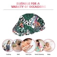 thumbnail image 6 of KLL Tropical Leaves Pattern Shower Cap & Bath Cap for Women,Reversible Oversized Waterproof Shower Caps for all Hair Lengths,Elastic Reusable Bathing Hair Cap, 6 of 6