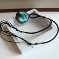 thumbnail image 3 of Collier Pendentif Labradorite Naturelle Cristal Pierre de Guérison Collier L8J1, 3 of 9
