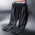 thumbnail image 4 of Men's Quick Dry Ice Silk Loose Casual Pants Fashion Breathable Summer, 4 of 4