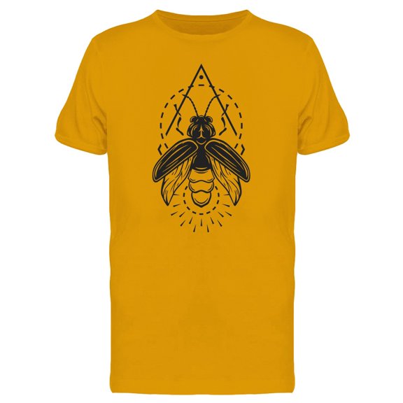 Geometric Firefly Drawing Tee Men's -Image by Shutterstock