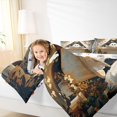 thumbnail image 3 of Homewish Cartoon Bathtub Ghost Queen Bedding, Cottage Butterfly Wildflower Bedding Comforter Set Queen, Halloween Reversible, 7 Pieces, 3 of 7