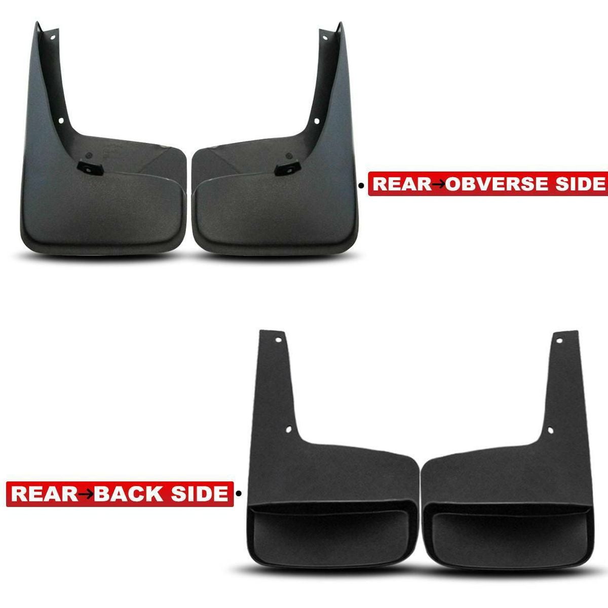 Geelife 4x Splash Guards Mud Flap Front Rear for Chrysler Dodge Town & Country 2011-2017