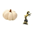 thumbnail image 5 of Dualoai Halloween Pumpkin Pillows Horse Figurine Modern Statue Collection Stuffed Pillow Decoration Plush Decorative Sofa Cushion Animal Sculpture for Bedroom Centerpiece Fireplace Living Room, 5 of 8