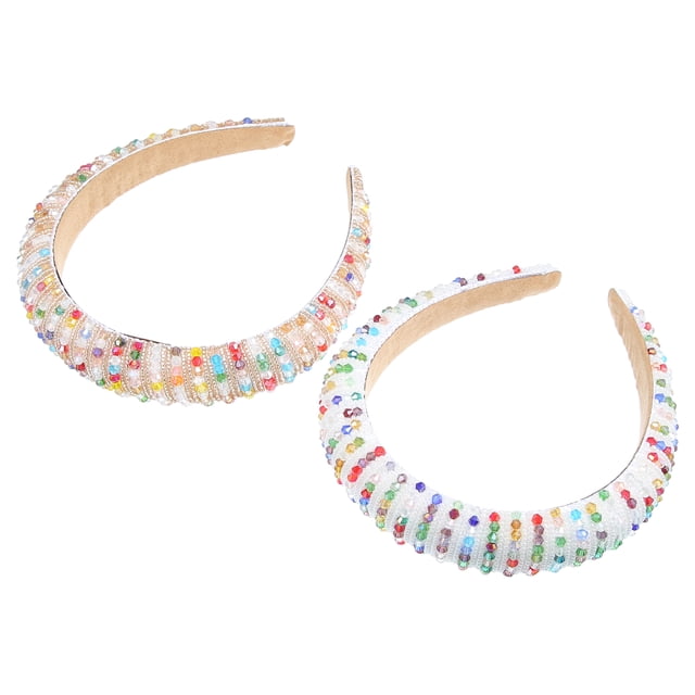 diademas con diamantes de imitación para mujer, diadema ancha con joyas, accesorios para el cabello brillantes de lujo, regalos para niñas, tono dorado blanco