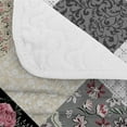 thumbnail image 5 of Davulos Patchwork Quilt Set Twin Size,2 Pieces Pink Gray Floral Plaid Design Summer Bedspread Coverlet Set Soft Microfiber Reversible Lightweight Bed Cover for All Season, 5 of 8