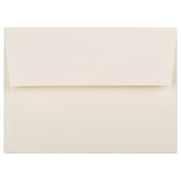 JAM Paper A7 Strathmore Invitation Envelopes, 5 1/4 x 7 1/4, Ivory Wove, 50/Pack