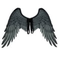 thumbnail image 2 of Pretty Comy 1Pcs Beautiful Soft Adult Women man Cosplay Costume Black and White Angel Wing for Halloween Christmas Unisex Oversized, 2 of 8