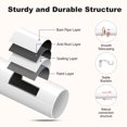 thumbnail image 3 of KoshiMe white Curtain Rods for Windows 120 to 240 inch,1" Adjustable Heavy Duty Curtain Rod, Modern Decorative Drapery Rods with Aluminium End Cap,Telescoping Single Window Curtains Rods Set, 3 of 7
