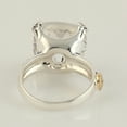 thumbnail image 3 of KIRAN FINE JEWEL Cushion Rose Quartz Solitaire Ring Yellow Gold Plated 925 Silver Anniversary Women Gemstone Statement Jewelry Gift For Her, 3 of 5