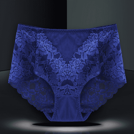Fulorrnie Underwear for Women High Waisted Comfort Breathable Briefs Panty Elastic Waist Stretchable Panties  Blue  12