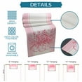 thumbnail image 7 of Table Runners 108 Inches Long Dress Scarves, Eucalyptus Pink Farmhouse Coffee/Dining/Kitchen Table Runner for Living Room, Stripes Bottle Flower Cactus Plant 13x108 Inch, 7 of 7