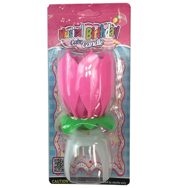 Musical Flower Birthday Candle Sparkler - Walmart.com ...