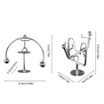 thumbnail image 6 of Dserhfy Mini Balancing Iron Men Toy Helicopter Weightlifter Horizontal Bar Guitar Man Physics Balance Toy Tumbler Kinetic Art Decompressive Desk Toy Home Office Decoration, 6 of 8