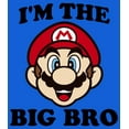 thumbnail image 2 of Boy's Nintendo Mario Big Brother  Graphic Tee Royal Small, 2 of 5
