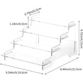 thumbnail image 3 of beehomay Display Risers, 4 Tier Perfume Organizer Stand，Clear Cupcake Stand Holder，Display Risers for Figures,Cake Shelves Retail (2 pack), 3 of 6