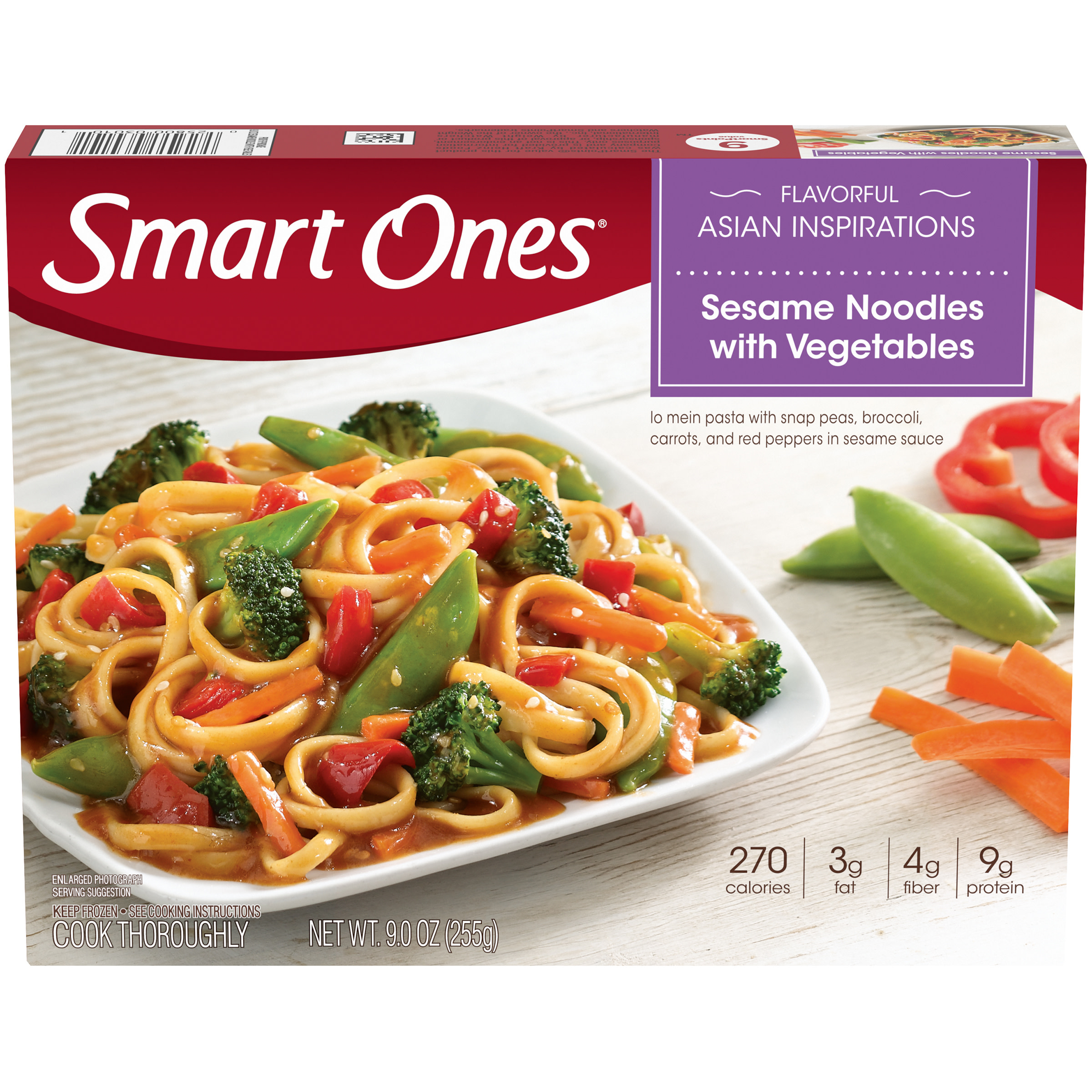Are Smart Ones Frozen Dinners Healthy Smart Ones Sesame Lo Mein Noodles with Vegetables & Sesame Sauce Frozen