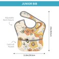 thumbnail image 4 of Bingfone Mess-Proof Baby Bib - Waterproof Bib For Baby Boy Or Girl With Food Catcher Pocket, Unisex-Groovy Floral, 4 of 8