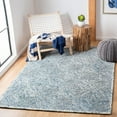thumbnail image 2 of SAFAVIEH Capri Thelma Diamond Wool Area Rug, Ivory/Blue, 6' x 9', 2 of 7