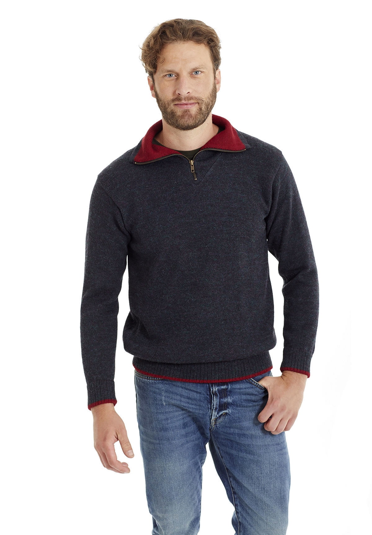 Freely Mens Twist Ombre Pullover Christmas Knitted Sweaters Outerwear
