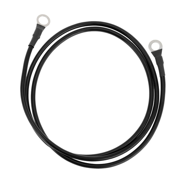 1 Pc Cable Inversor de Batería 10 AWG Gauge 4.5FT 3/8" Lug 5/16" Lug Cable de Batería Universal para Automóvil Vehículo Barco RV Solar Cobre Estañado Negro