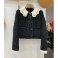 thumbnail image 3 of Vestido de falda de dos piezas para mujer, de doble botonadura Chaqueta corta, vestido de vaina para mujer, conjuntos formales elegantes, vestido de trabajo de 2 piezas, 3 of 5