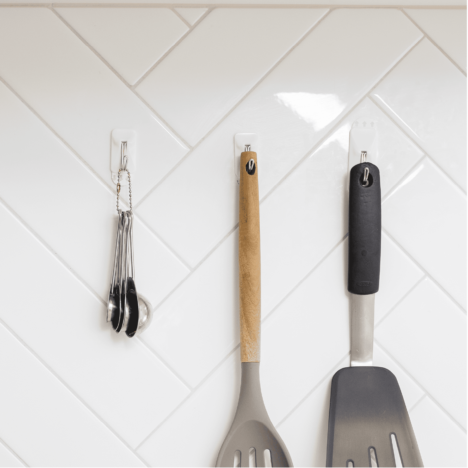 Permastik Damage Free Kitchen Hooks Bulk pack – 10 Small and 5 Medium Adhesive Hooks