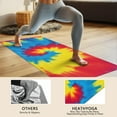thumbnail image 4 of Colorful Rainbow Tie Dye Spiral Pattern Hot Yoga Mat Towel Non Slip for Hot Yoga - Quick-Drying Yoga Mat Cover with 4 Corner Pockets with Travel Bag - Hot Yoga Towel Non Slip 70"x26", 4 of 6