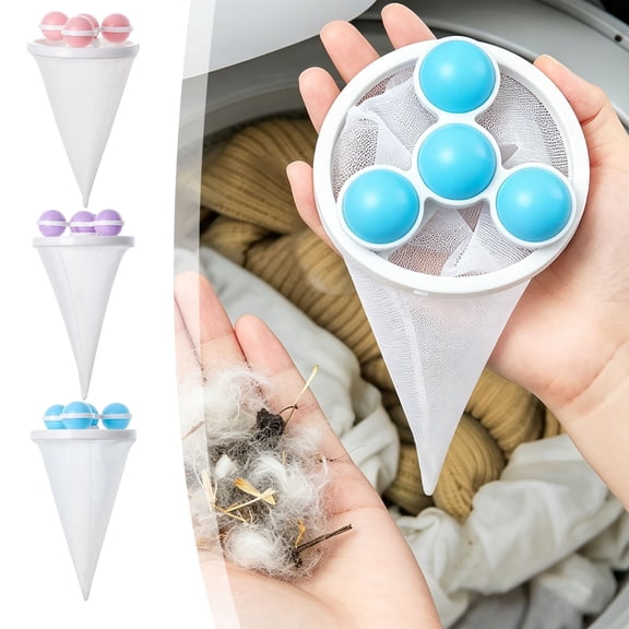 XiYing Lint Catcher for Washer | Floating Laundry Filter Bag with Buoy Balls | Reusable Mesh Pet Hair Trap for Top Load Front Load Compact Portable Washing Machines