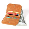 thumbnail image 3 of Women’s Small Genuine Leather RFID Protection with Coin Pocket Mini Purse, Women Purse/Wallet, Purse for Girls Brown, 3 of 5